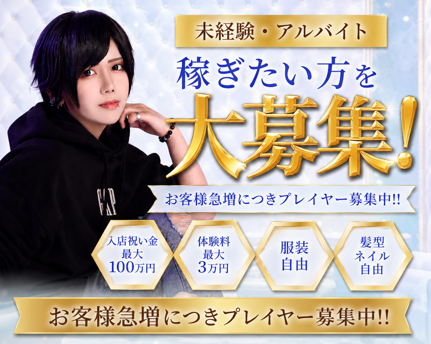 未経験・アルバイト・稼ぎたい方を大募集！